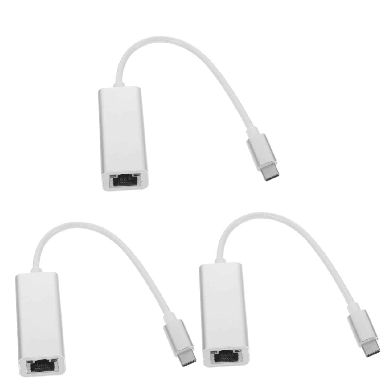 SHINEOFI 3 Pezzi Adattatore Ethernet USB C Mbps Convertitore Compatibile con Laptop e Tablet Accesso Veloce e Stabile e Streaming