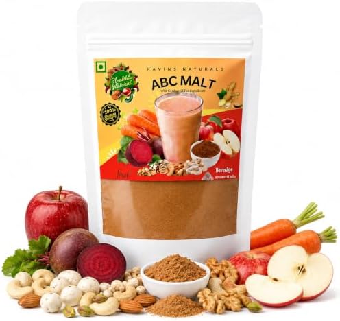 Kavins Naturals ABC Malt โ Nutritious Health Supplement with Apple, Beetroot & Carrot | Immunity & Energy Booster