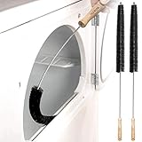 Holikme 2 Pack Dryer Vent Cleaner Kit Dryer Lint Brush Vent Trap Cleaner Long Flexible Refrigerator Coil Brush