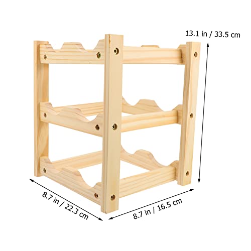 Soporte para Botellas de Vino de Madera 6 Botellas miniatura 6