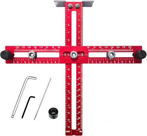 WELLOCKS Adjustable Cabinet Hardware Jig Self-Centering Drill Guide Locator by WELLOCKS - Used condition - US$18.70
