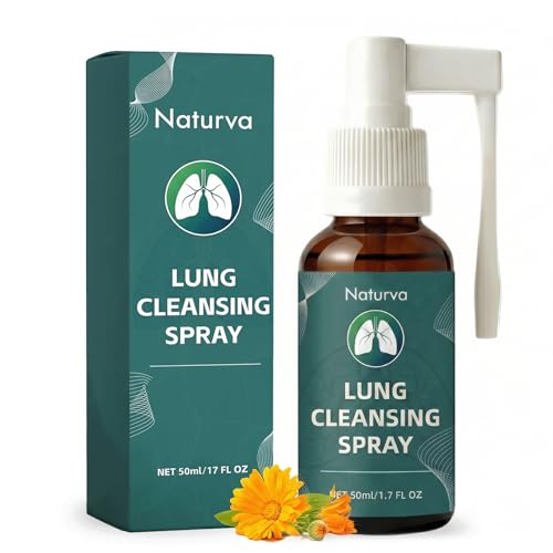 Naturva Lung Cleansing Spray,Calendula Leaf Extract Spray Herbal Lung Cleanse Spray,for Lung Cleanse, Respiratory Support - 50ml (1pcs)