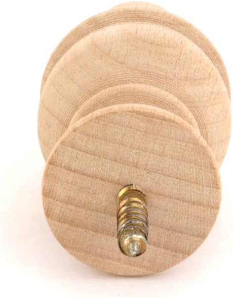 Renovators Supply Manufacturing Door Stoppers 3 5/8 in. Wall Mount Victorian Unfinished Wooden Door Bumper Stops Pack of 4