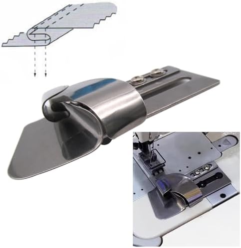KUNPENG #KP-302H Lap Seam Folder ARM to Body Industrial 2-Needle Union Special Style for Union Special, JUKI MH-380, KANSAI Special DLR 1503PT (3/8") image 5