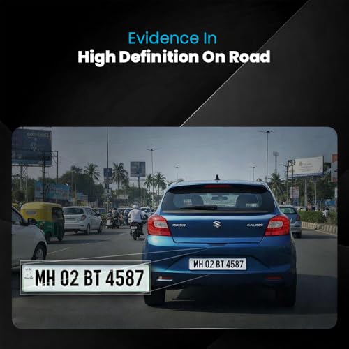Image of Toreto Dash Eye 1X Car Dash Camera with 2K Real QHD, 1080P Full HD Recording, 24H Parking Monitoring, WiFi App Control, Night Vision, G-Sensor, 1.47 inch LCD Display, Smart Collision Detection