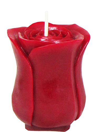 Petite bougie en cire d'abeille rose naturelle faite main - 4