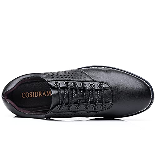 Cosidram Mens Casual Shoes Loafers Fashion Oxfords For Male Office Business Breathable Dress Shoes Sneakers Jdblack 12 #TOP3
