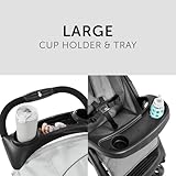 hauck Shopper Neo II, Grey - Kinderbuggy mit Liegeposition ab Geburt bis 22 kg, 2x Tablett mit Getränkehalter, Einhändig Klein Zusammenklappbar, Tasche im Verdeck, XL Korb