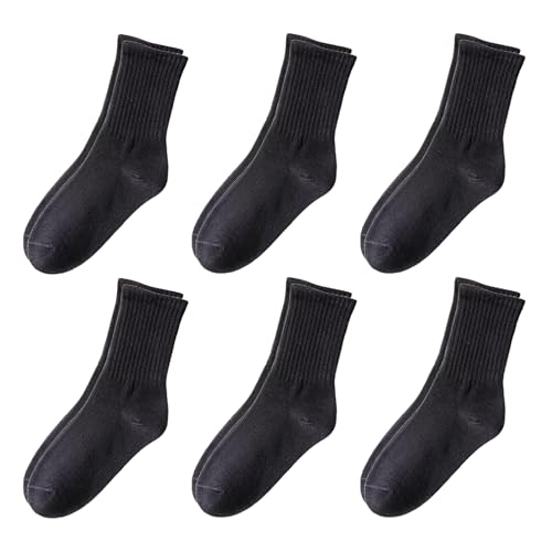 Image of 5 /6 pairs crew socks for womens, organic cotton socks women,Casual thin Socks and Breathable Crew Socks 5-9