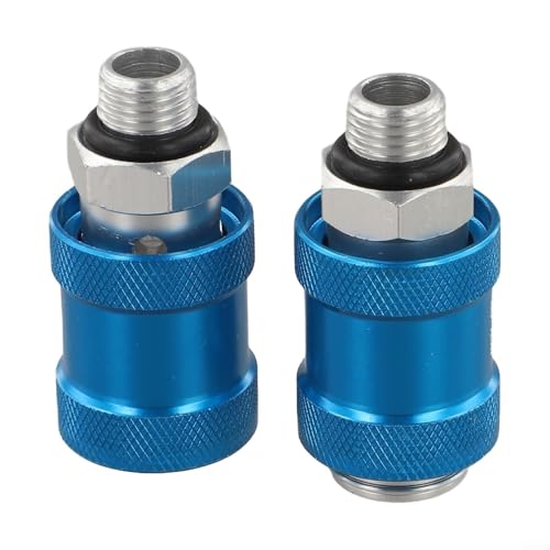 Lot de 2 interrupteurs manuels de contrôle de débit, vanne coulissante pneumatique HSV06 HSV08 HSV10 HSV15, G1/8 G1/4 3/8 1/2 pour un entretien facile, lot de 2 (HSV-08)