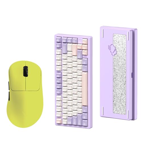 WOBKEY Rainy 75 ���J�j�J���L�[�{�[�h(Pro (�p�[�v�� �p���z��))�{RAPOO �Q�[�~���O�}�E�X(VT3s MAX Yellow)