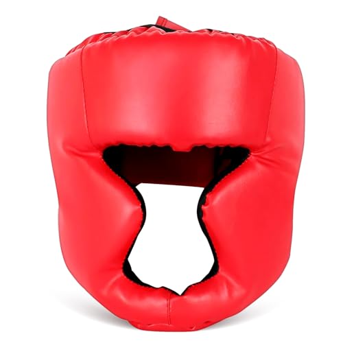 Yardwe Boxing Headgear Sparring Guard Adult Sports Training Protective Gear for Taekwondo Kickboxing Training Boxing Protective Equipment, Size L