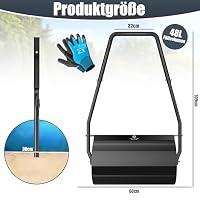 KESSER® Rasenwalze Metall befüllbar mit Wasser oder Sand mit 48 Liter Füllvolumen & 60cm breit | Gartenwalze inklusive Handschuhe | Handwalze Rasenroller Ackerwalze Walze in Schwarz – Ansicht 2
