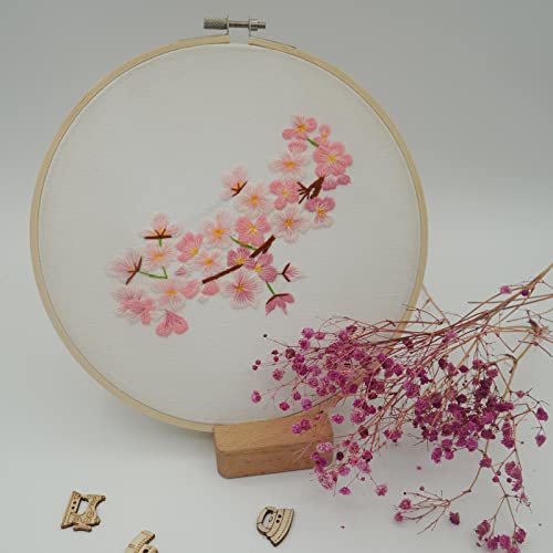 4 Set Of Full Range Embroidery Kits For Beginners Stamped Embroidery Kit That Includes Embroidery Cloth (Kit 2) #TOP4