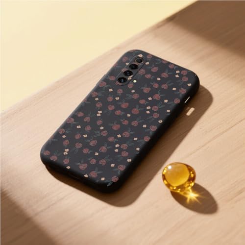 Compatible con Realme X50 5G/Realme X3 SuperZoom Funda Suave de Silicona con Flores Pantalla Completa