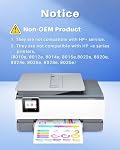 Pack de cartouches d'encre 910XL pour HP OfficeJet Pro 8020 8025 8028 8030 | Cartouches d'encre 910 XL pour les imprimantes OfficeJet Pro 8035 8010 8015 8018 8022 Series (4 Pack, 1BK/1C/1M/1Y)