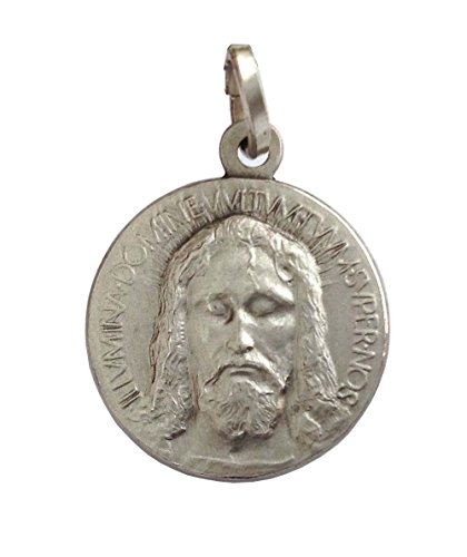 Medaglietta Raffigurante 'Il Volto Santo di Cristo ' In Argento Massiccio 925