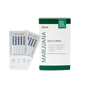 UTest -O-Meter 5 Level THC Home Drug Test | Marijuana Urine Test Kit | Highly Sensitive Testing Strips with Instant…