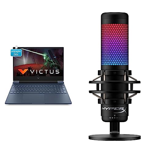 HP Victus Gaming Laptop 12th Gen Intel Core i5-12450H 15.6 inch(39.6 cm) FHD IPS Gaming Laptop & HyperX Quadcast S