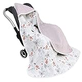 WIYETY Baby Einschlagdecke Babyschale, Baumwolle Reversible Decke...