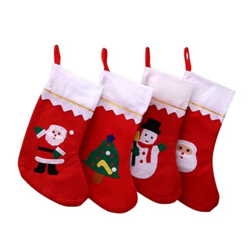 6 Unidades meias de doces de natal decoração da árvore de natal sacos de doces de natal meias doces