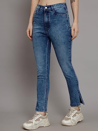Image of GUTI Womens High Rise Ankle Length Jeans