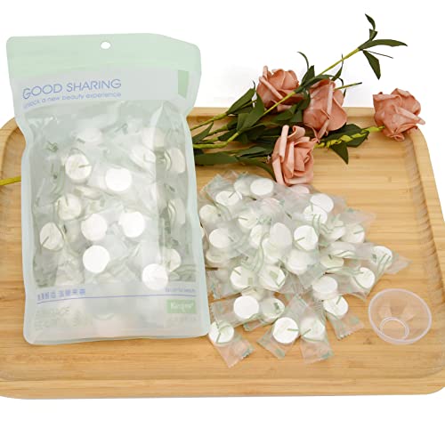 Pormasbenzer 100Pcs Compressed Facial Mask Cotton Face Mask Sheet Grain Skin Care Dry Sheet Mask Paper Diy Natural Face Cotton Mask Sheet, With Free Mask Bowl #TOP2