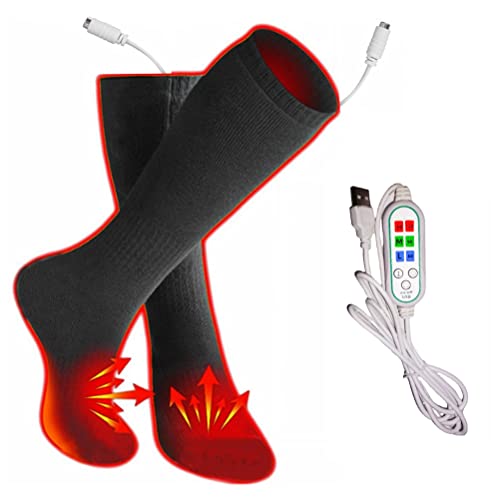 Chaussettes Auto-Chauffantes En Tourmaline - ZHUODIKE - Blanc - Chaussettes Thermiques Pour