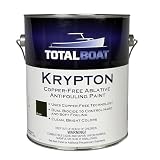 TotalBoat Krypton Copper Free Antifouling Bottom Paint for Fiberglass, Wood, Aluminum and Steel Boats, Outdrives and Trim Tabs (Black, Gallon)