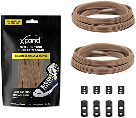 Xpand® No Tie Shoelaces - Flat Elastic Laces with Adjustable Tension - Slip-on Any Shoes