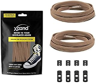Xpand No Tie Shoelaces System with Elastic Laces - One Size Fits All