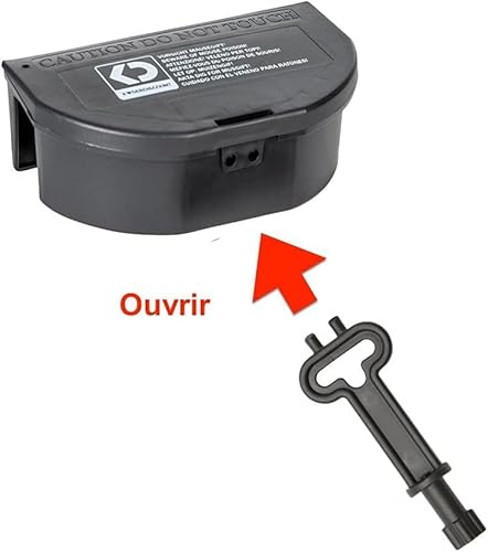 Köder-Discount 5 Mäuseköderboxen Köderbox Maus schwarz Köderstation für Mäusegift Mäuseköder sicher | effektiv | wiederverwendbar | zuverlässig