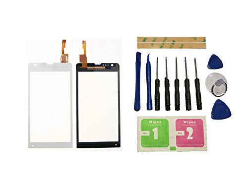 Flügel pour Sony Xperia SP M35 M35h M35i C5302 C5303 Ecran Vitre Tactile Blanc Touch Screen Digitizer (Non LCD) de Remplacement & Outils