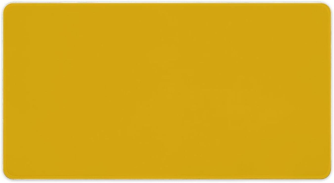 Modern Elegant Mustard Yellow Large Mouse Pads, Extended Desk Pad Non-Slip Gaming Writing Mat Desktop Protector for Home Office Accessories, 16" x 30"