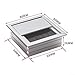 Aluminum Alloy Square Cable Grommet Hole Cover for Desk, 80 mm x 80 mm Brush Cable Organizer, Black and Silver Table Wire Management Cover, Cable Hole(Black)