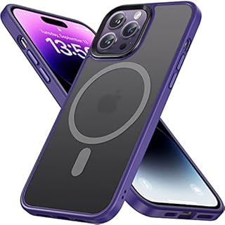 BENKS Magnetic iPhone 13/14 Case Compatible with Magsafe Military Grade Drop Protection Translucent Matte Ultimate Touch Feeling Shockproof Bumper Slim Protective Case for iPhone 13/14 Black