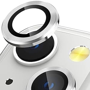 CloudValley iPhone 13/13 Mini Kamera Linsenschutz Silber