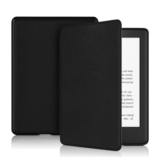 Capa Compatível com Kindle 11ª Geração 2022 de 6 polegadas apenas para Modelo Nº: C2V2L3, com Função ON/OFF Diversas Cores ((ATENÇÃO: Não adequada para Kindle Paperwhite11 de 6,8 pol)) (Preto)