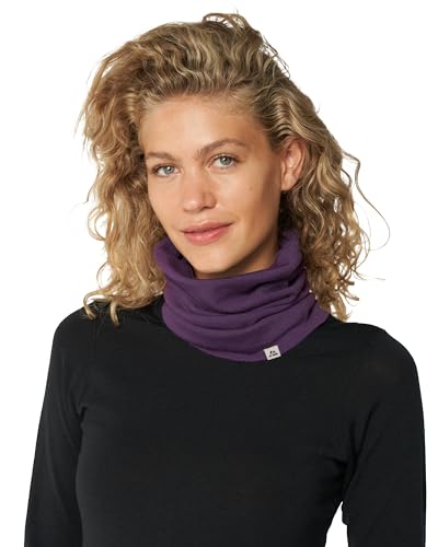 DANISH ENDURANCE Merino Multifunktionstuch, Schal oder Stirnband, Atmungsaktiv, für Damen & Herren Lila One size