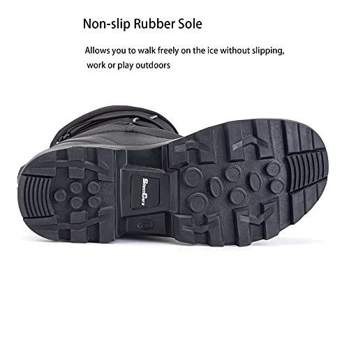 Silentcare Men's Winter Cold-Weather Snow Boots Warm Waterproof Insulated With Removable Liner Slip On Heavy Duty Snow Boots #TOP6