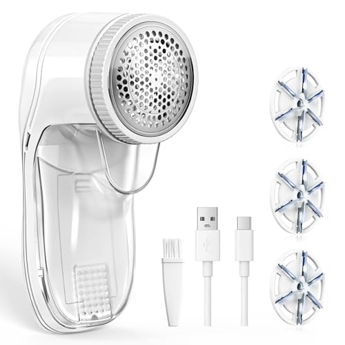 Rasoir Anti Bouloche, Anti Bouloche Appareil avec 3 Lames Remplaçables, Anti Bouloche Vetement, Rasoir Anti Bouloche Electrique pour Literie Mobilier, Rasoir...