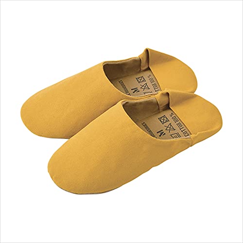 りぶはあと ルームシューズ エブリィ マスタード Mサイズ(23-24.5cm) 洗濯機OK 82301-44