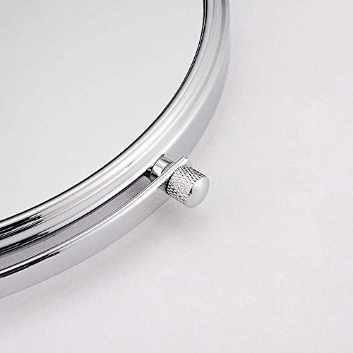 LARRO Espelho de maquiagem montado na parede espelho de penteadeira de banheiro 20 cm espelho dobráv