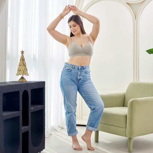 Image of MAASHIE M5505 Women's Padded Foam Cups Full Coverage Non Wired T-Shirt Bra
