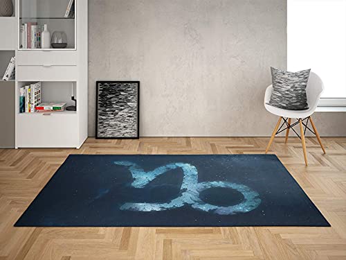 Oedim Alfombra Signo Zodíaco Capricornio para Habitaciones PVC | 95 x 165 cm | Moqueta PVC | Suelo vinílico | Decoración del Hogar | Suelo Sintasol | Suelo de Protección |