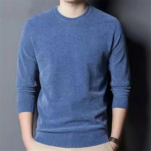 Men’s Sweater Round Neck Pullover Knit Winter Casual Long Sleeve Thermal Comfortable Sweater3