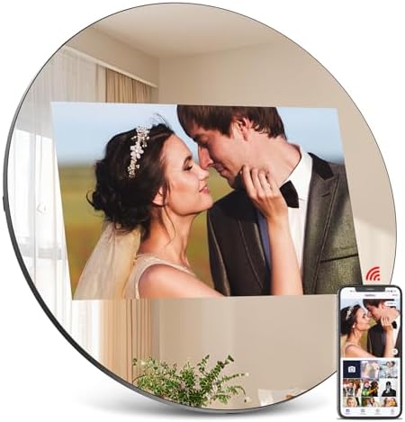 Amazon.com : SAMMIX 10.1 Inch Round WiFi Digital Picture Frame, IPS HD ...
