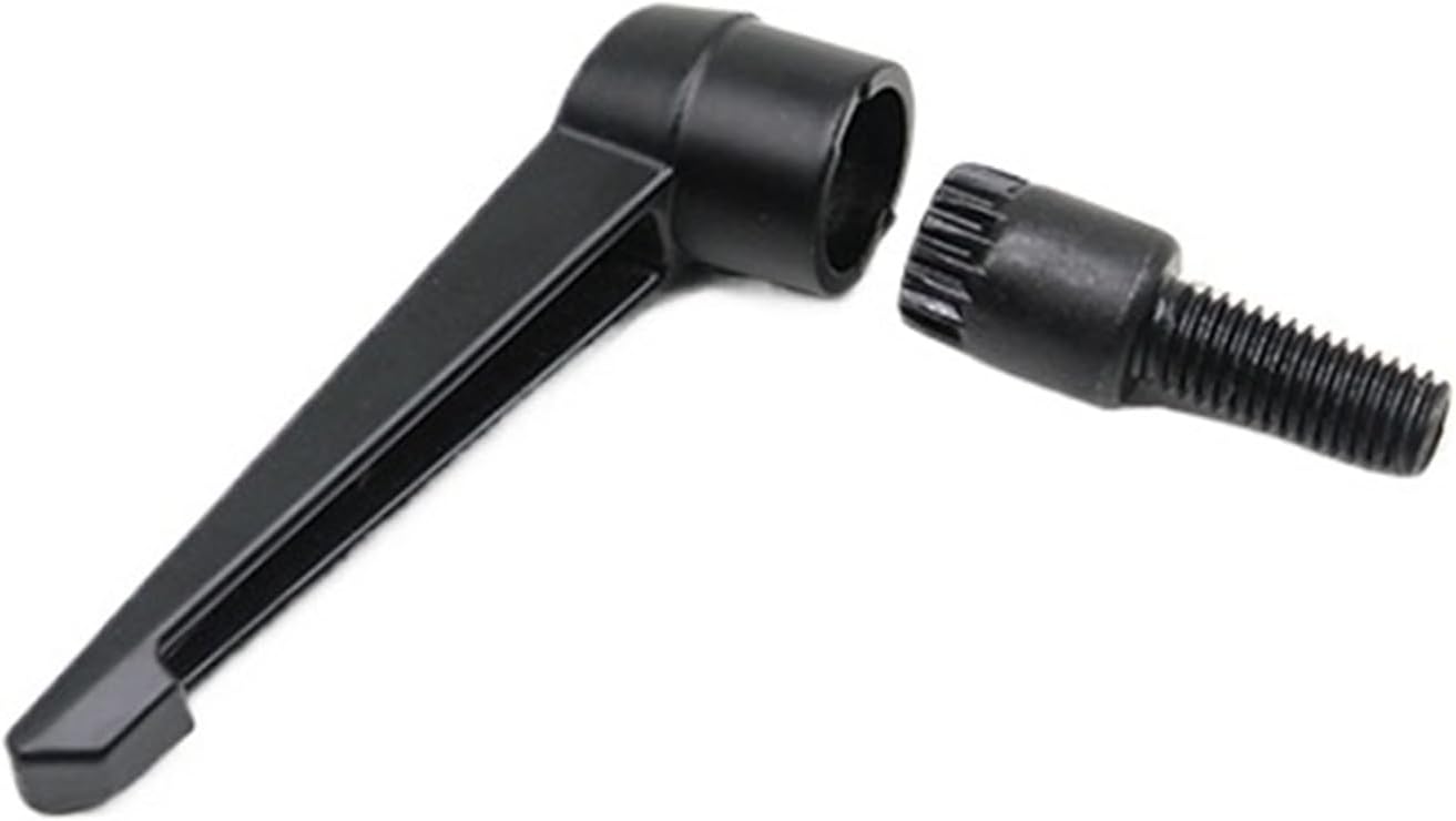 10Pcs M4/M5/M6/M8/M10/M12/M16 Adjustable Knobs Handle Male Thread Push Button Ratchet for Lathe Machinery, Black(M16*32)