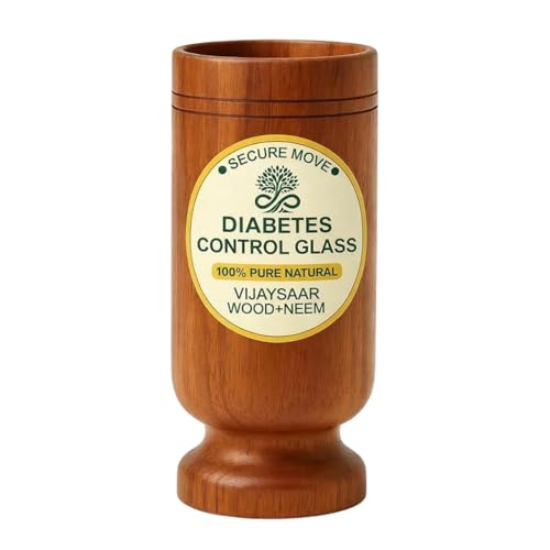 Image of Vijaysar Wood Glass for Diabetes Control Neem Wood Glass &Tumbler for Sugar Balance Ayurvedic Vijaysar Glass for Drinking Overnight Soaked Water Handcrafted Neem Glass for Weight Loss