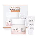 ETUDE Moistfull Collagen Cream Special Set ( Collagen Cream 2.53 Fl.oz.+ Collagen Cleansing Foam 1.76 Fl.oz.) | Collagen Water Delivers Hydration To Make Your Skin Bouncy & Dewy | Soft And Adhering